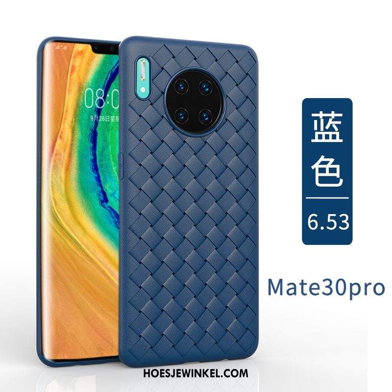 Huawei Mate 30 Pro Hoesje Weven Mobiele Telefoon Eenvoudige, Huawei Mate 30 Pro Hoesje Trendy Merk Anti-fall