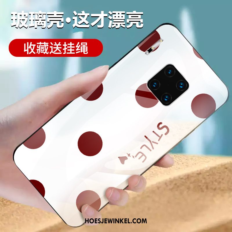 Huawei Mate 30 Rs Hoesje Geel Hoes Glas, Huawei Mate 30 Rs Hoesje Bescherming Mobiele Telefoon