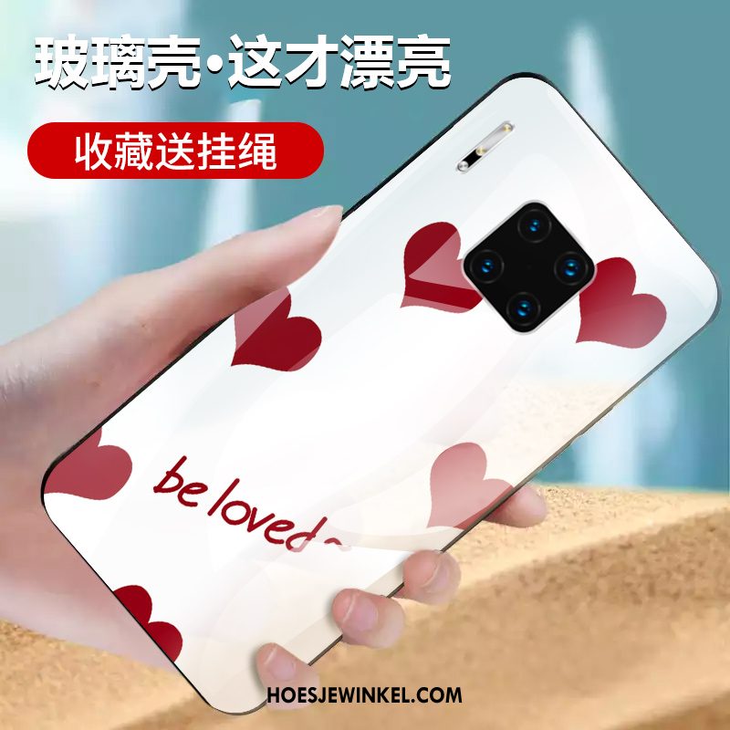 Huawei Mate 30 Rs Hoesje Geel Hoes Glas, Huawei Mate 30 Rs Hoesje Bescherming Mobiele Telefoon