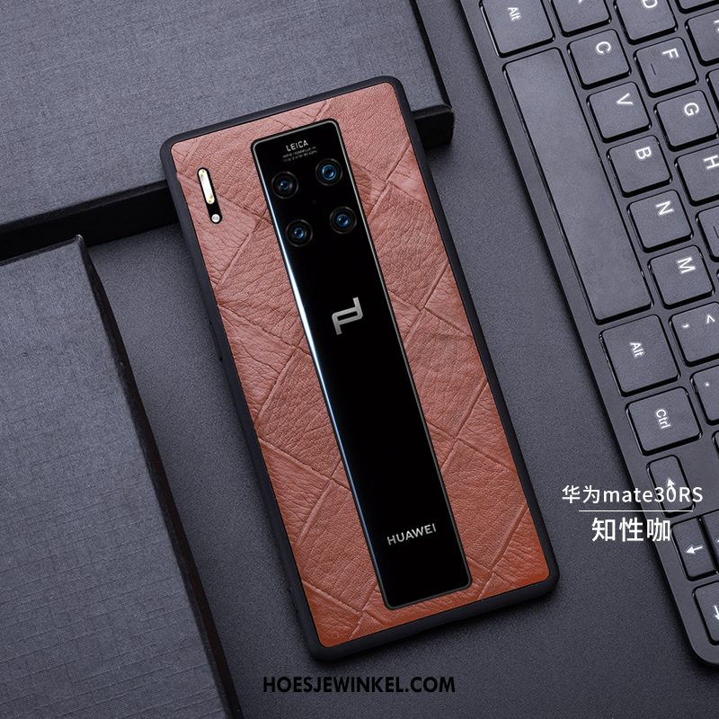 Huawei Mate 30 Rs Hoesje Luxe Kwaliteit Leren Etui, Huawei Mate 30 Rs Hoesje Hoes Bescherming