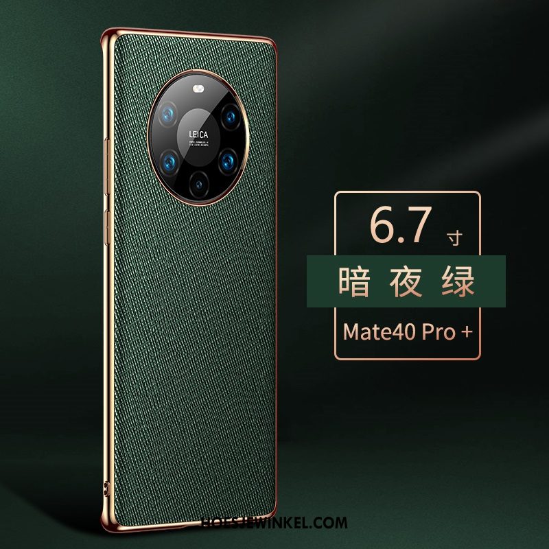 Huawei Mate 40 Pro+ Hoesje All Inclusive Mobiele Telefoon Anti-fall, Huawei Mate 40 Pro+ Hoesje Echt Leer Bescherming