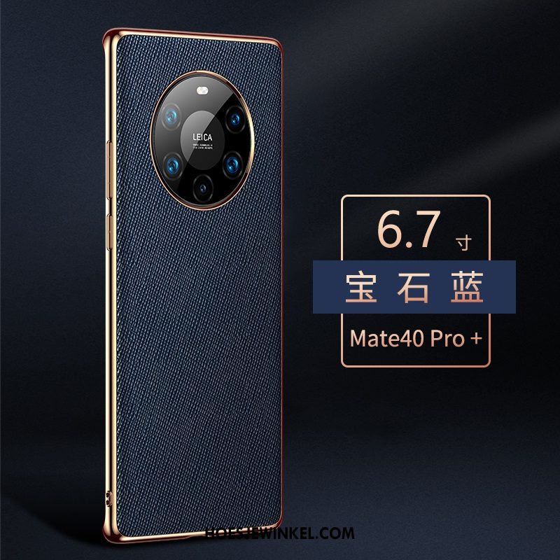 Huawei Mate 40 Pro+ Hoesje All Inclusive Mobiele Telefoon Anti-fall, Huawei Mate 40 Pro+ Hoesje Echt Leer Bescherming