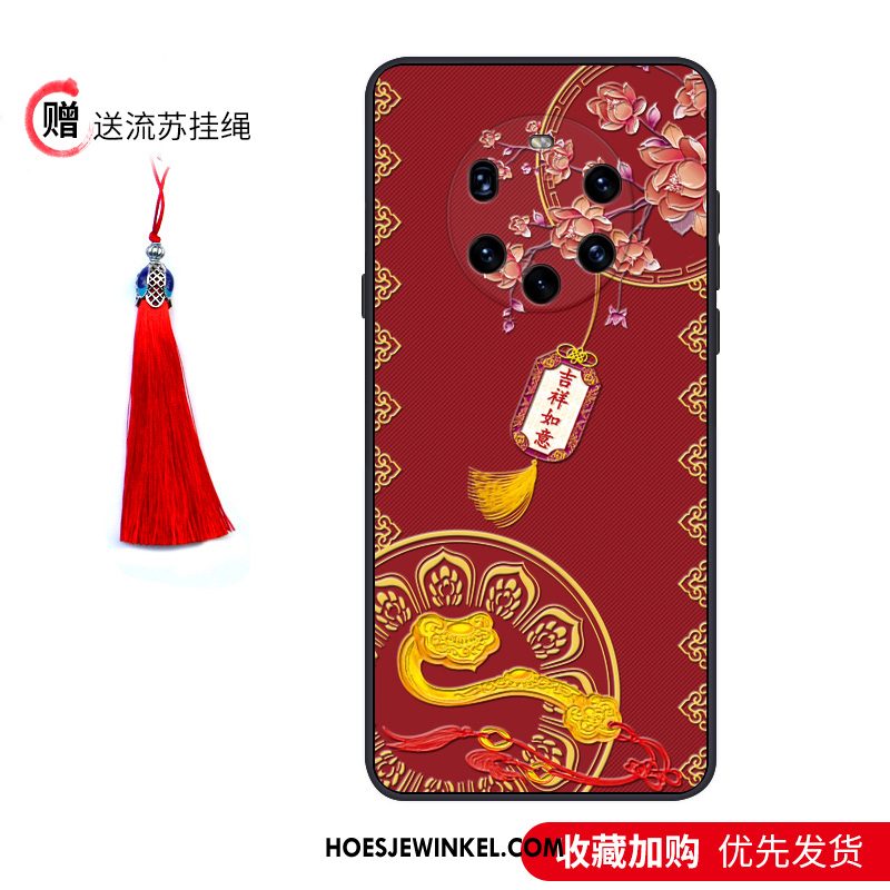 Huawei Mate 40 Pro+ Hoesje Chinese Stijl Trend Zacht, Huawei Mate 40 Pro+ Hoesje Anti-fall Bescherming