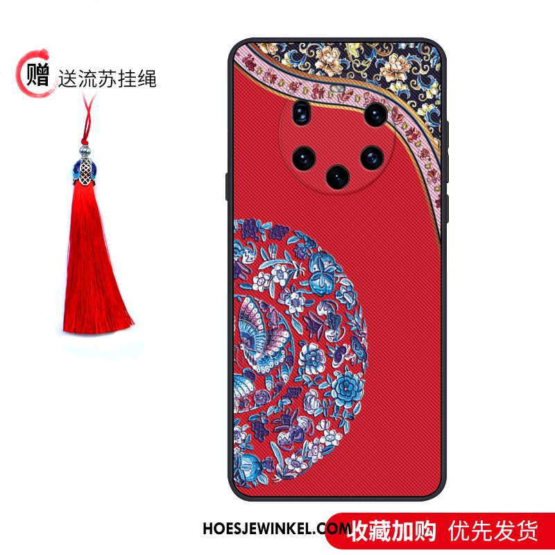 Huawei Mate 40 Pro+ Hoesje Chinese Stijl Trend Zacht, Huawei Mate 40 Pro+ Hoesje Anti-fall Bescherming