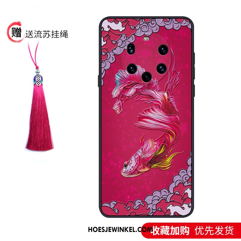 Huawei Mate 40 Pro+ Hoesje Chinese Stijl Trend Zacht, Huawei Mate 40 Pro+ Hoesje Anti-fall Bescherming