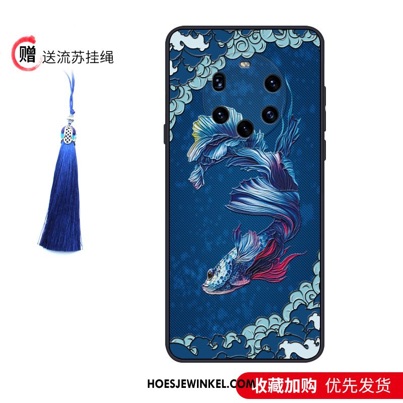 Huawei Mate 40 Pro+ Hoesje Chinese Stijl Trend Zacht, Huawei Mate 40 Pro+ Hoesje Anti-fall Bescherming