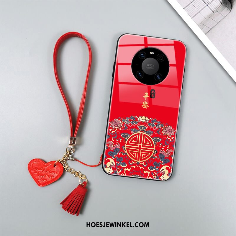 Huawei Mate 40 Pro Hoesje Chinese Stijl Trendy Merk Bescherming, Huawei Mate 40 Pro Hoesje Anti-fall Scheppend