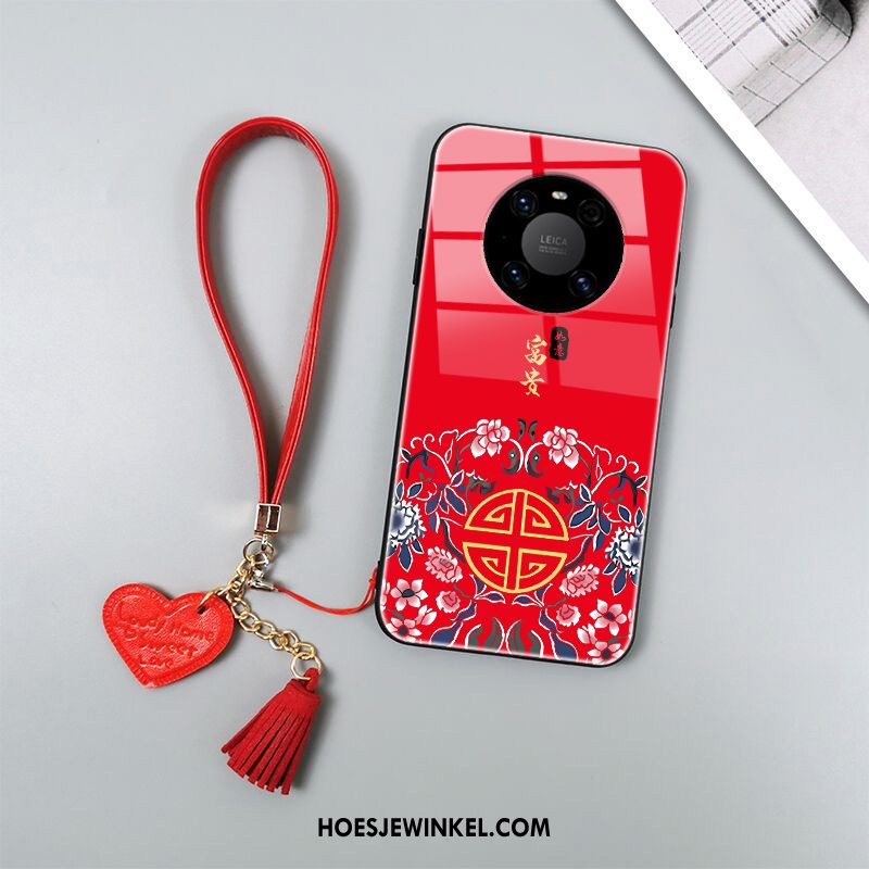 Huawei Mate 40 Pro Hoesje Chinese Stijl Trendy Merk Bescherming, Huawei Mate 40 Pro Hoesje Anti-fall Scheppend