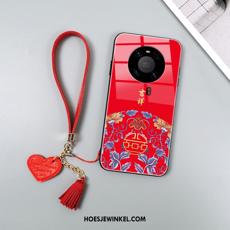 Huawei Mate 40 Pro Hoesje Chinese Stijl Trendy Merk Bescherming, Huawei Mate 40 Pro Hoesje Anti-fall Scheppend