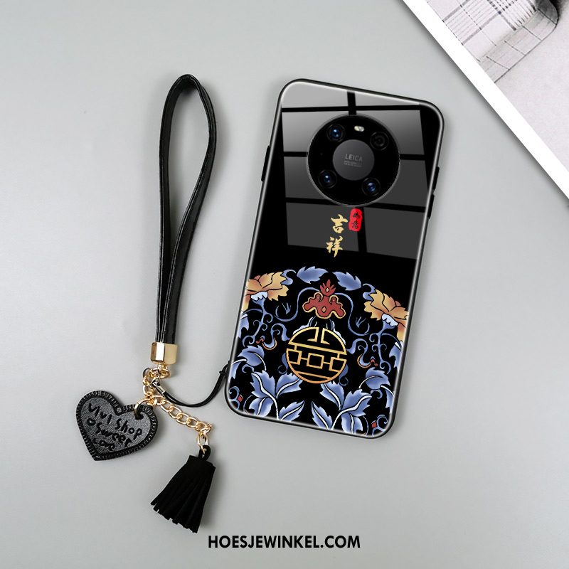 Huawei Mate 40 Pro Hoesje Chinese Stijl Trendy Merk Bescherming, Huawei Mate 40 Pro Hoesje Anti-fall Scheppend