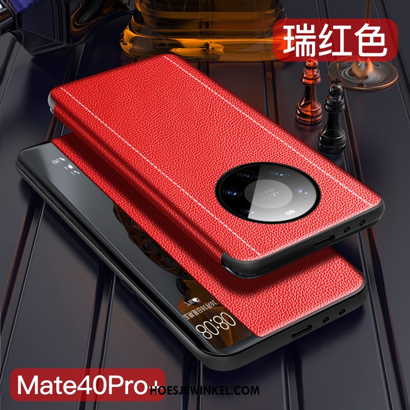 Huawei Mate 40 Pro+ Hoesje Donkerblauw All Inclusive Dun, Huawei Mate 40 Pro+ Hoesje Anti-fall Clamshell