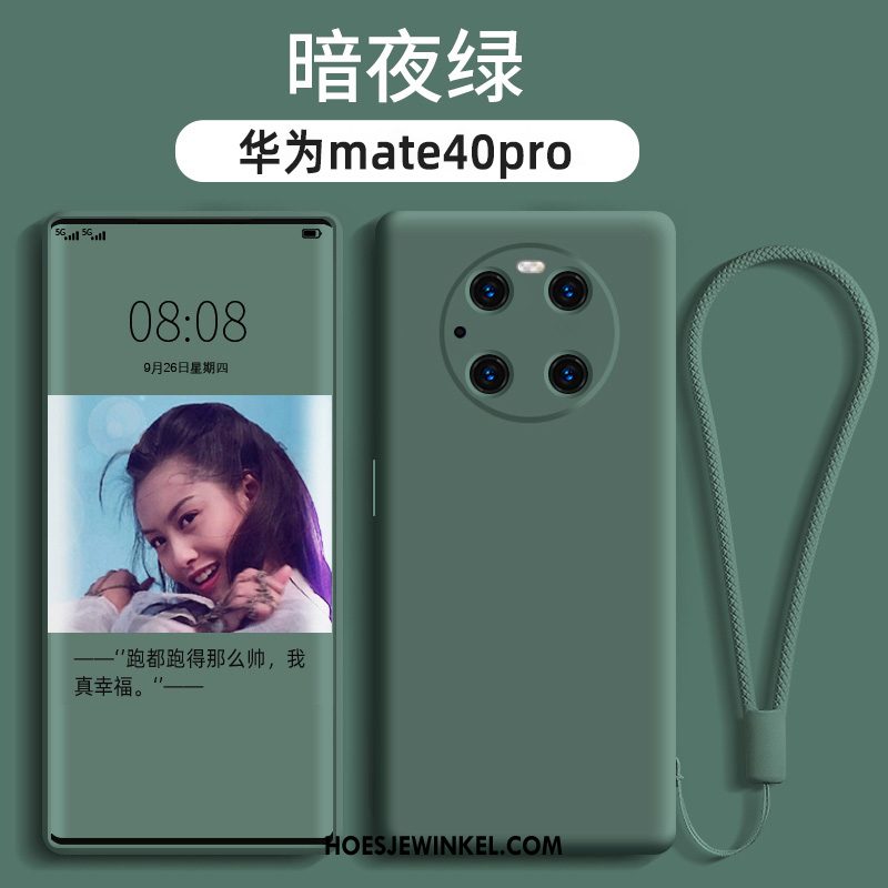 Huawei Mate 40 Pro Hoesje Grijs Zacht Hoes, Huawei Mate 40 Pro Hoesje All Inclusive Bescherming