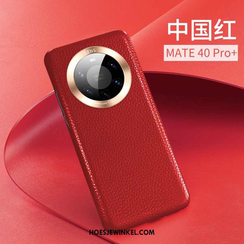 Huawei Mate 40 Pro+ Hoesje Mobiele Telefoon Nieuw Leren Etui, Huawei Mate 40 Pro+ Hoesje High End Bescherming Braun