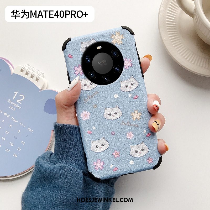 Huawei Mate 40 Pro+ Hoesje Scheppend Mini Bloemen, Huawei Mate 40 Pro+ Hoesje Mobiele Telefoon Patroon