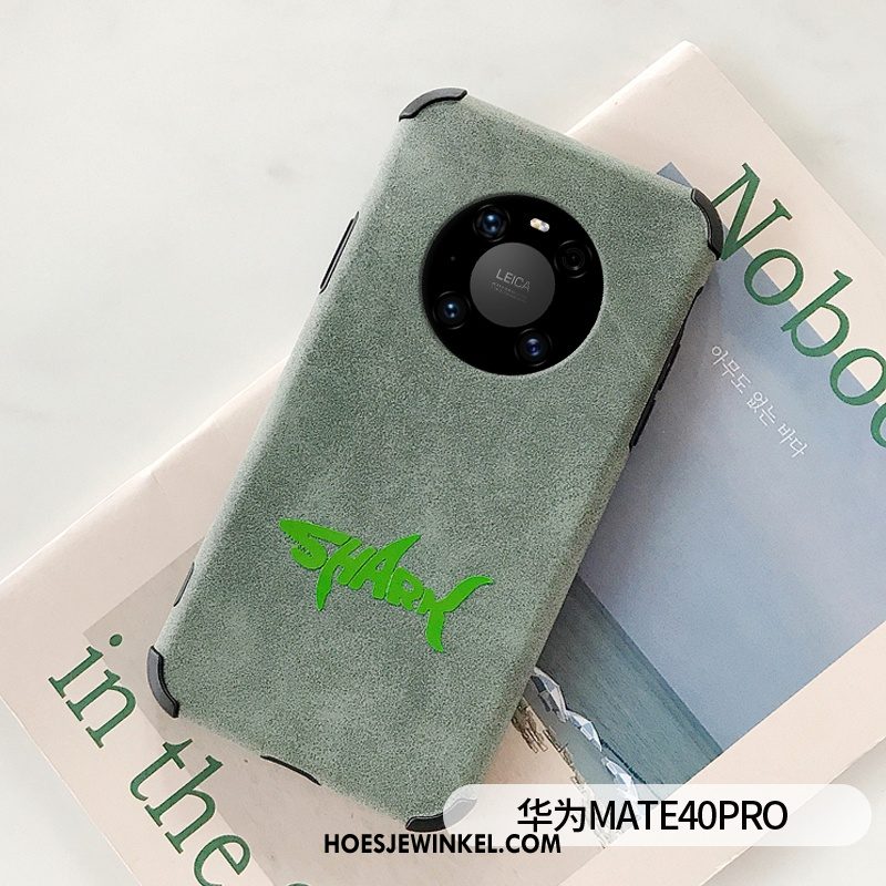 Huawei Mate 40 Pro Hoesje Suede Reliëf Eenvoudige, Huawei Mate 40 Pro Hoesje Hoes Trend