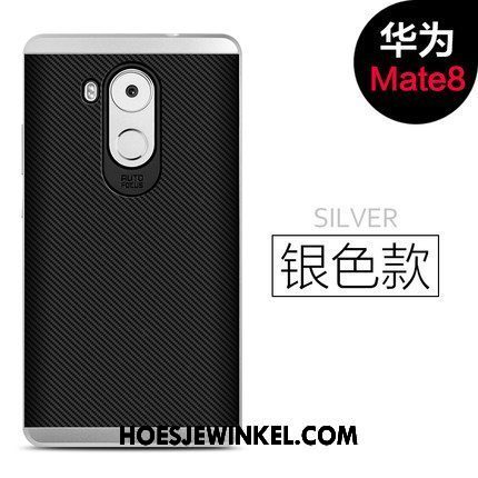 Huawei Mate 8 Hoesje Anti-fall Grijs Tempereren, Huawei Mate 8 Hoesje Bescherming Hoes