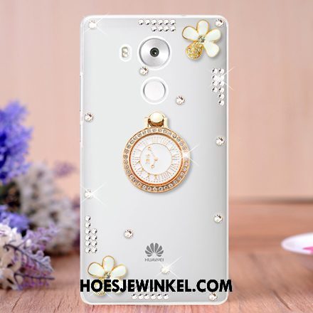 Huawei Mate 8 Hoesje Mobiele Telefoon Met Strass Ring, Huawei Mate 8 Hoesje Hoes Klittenband