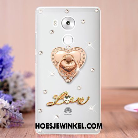 Huawei Mate 8 Hoesje Mobiele Telefoon Met Strass Ring, Huawei Mate 8 Hoesje Hoes Klittenband