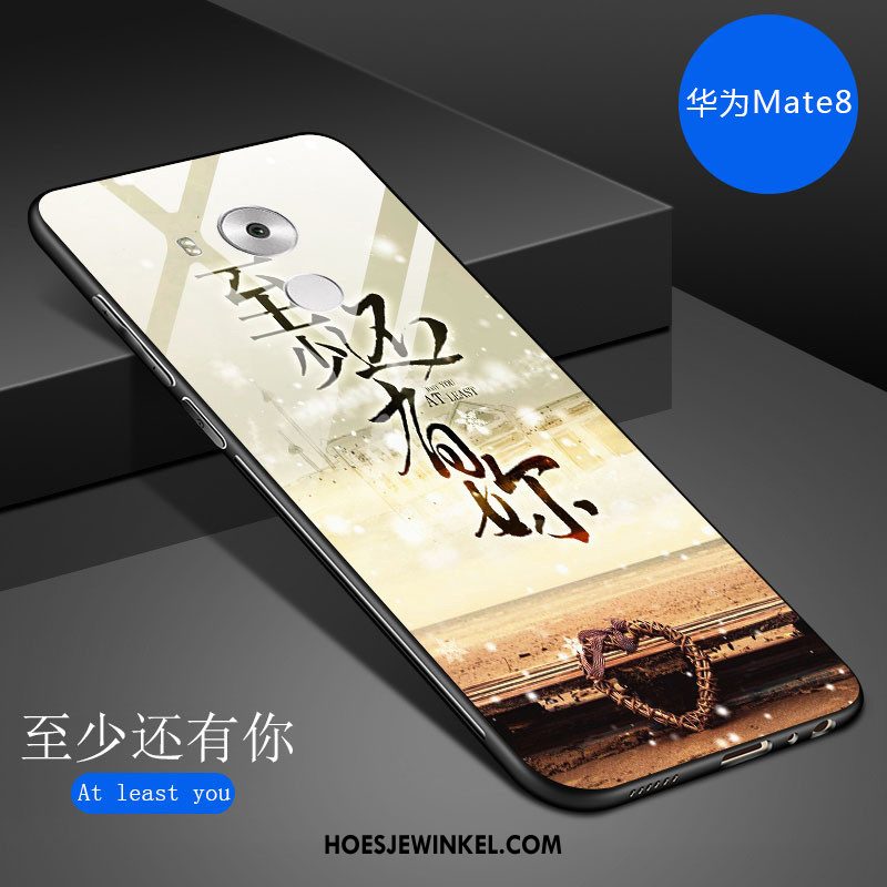 Huawei Mate 8 Hoesje Net Red Zacht Mobiele Telefoon, Huawei Mate 8 Hoesje Gehard Glas Persoonlijk