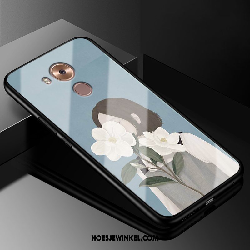 Huawei Mate 8 Hoesje Vintage Wit Mobiele Telefoon, Huawei Mate 8 Hoesje Glas Hoes