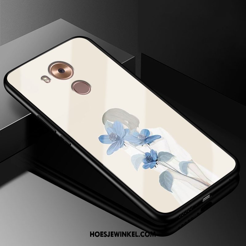 Huawei Mate 8 Hoesje Vintage Wit Mobiele Telefoon, Huawei Mate 8 Hoesje Glas Hoes