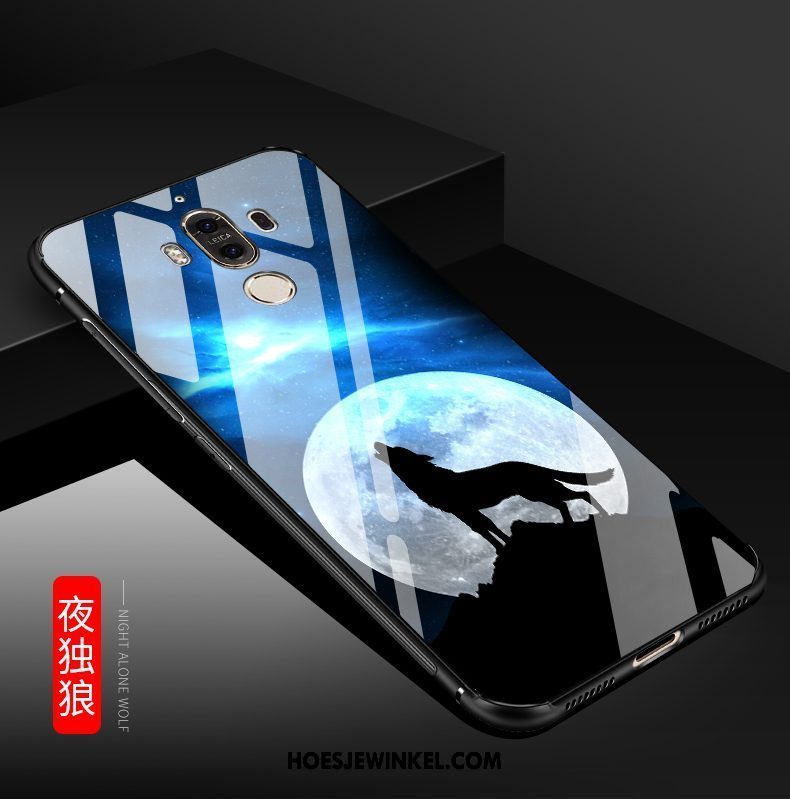 Huawei Mate 9 Hoesje Anti-fall Houtnerf Mobiele Telefoon, Huawei Mate 9 Hoesje Scheppend Hoes