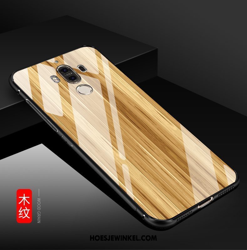 Huawei Mate 9 Hoesje Anti-fall Houtnerf Mobiele Telefoon, Huawei Mate 9 Hoesje Scheppend Hoes