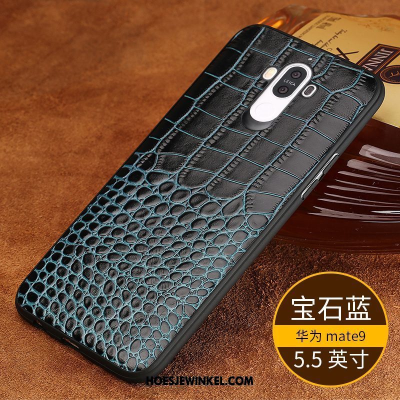 Huawei Mate 9 Hoesje Bescherming Ondersteuning Hoes, Huawei Mate 9 Hoesje Skärmskydd Vintage Braun