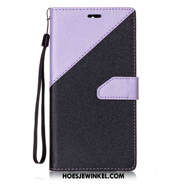 Huawei Mate 9 Hoesje Bescherming Purper Hoes, Huawei Mate 9 Hoesje Luxe Leren Etui