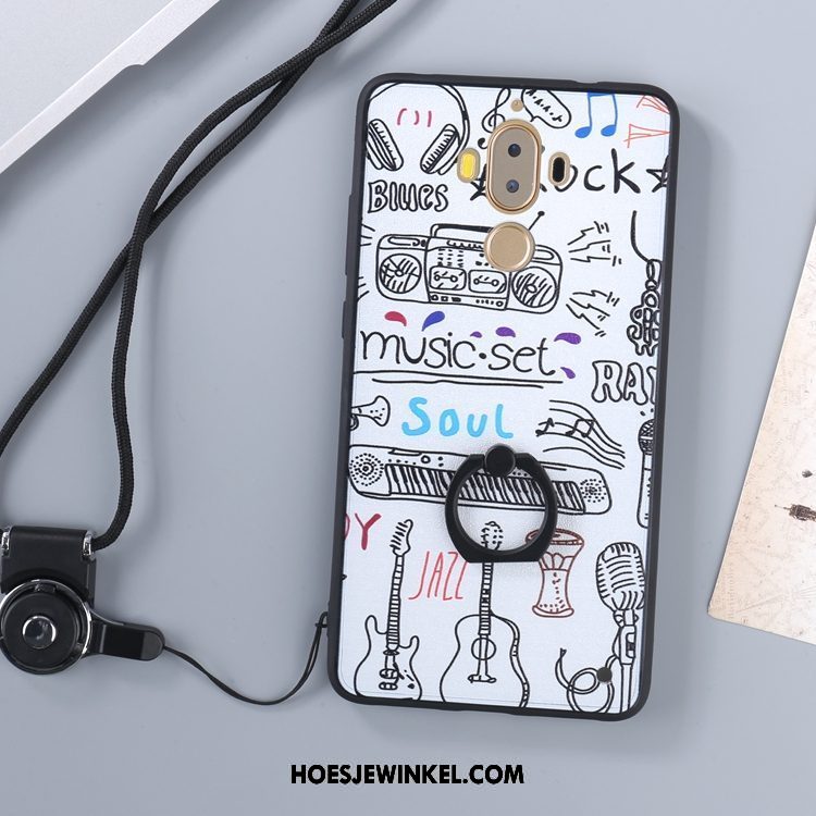 Huawei Mate 9 Hoesje Bescherming Zwart Hanger, Huawei Mate 9 Hoesje Mesh Doorzichtig