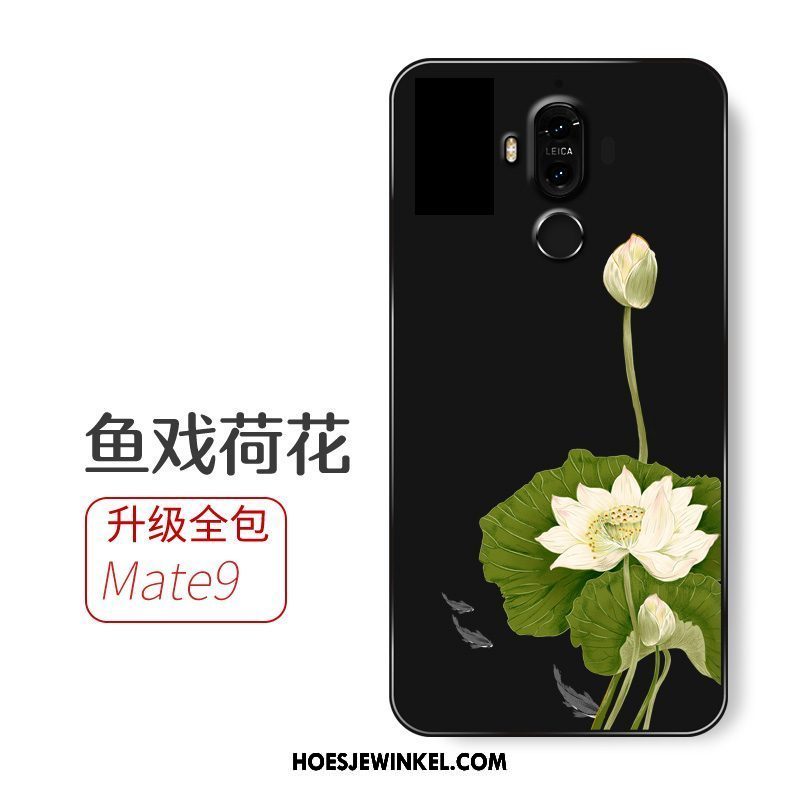 Huawei Mate 9 Hoesje Bescherming Zwart Siliconen, Huawei Mate 9 Hoesje Anti-fall Zacht