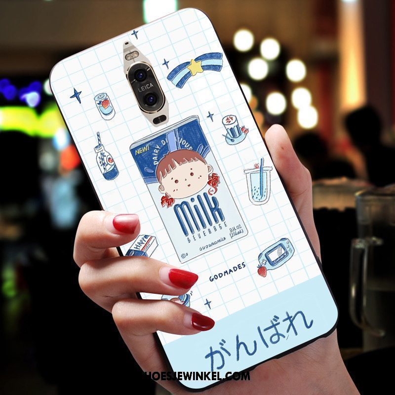 Huawei Mate 9 Hoesje Blauw Hoes Net Red, Huawei Mate 9 Hoesje Zacht Anti-fall