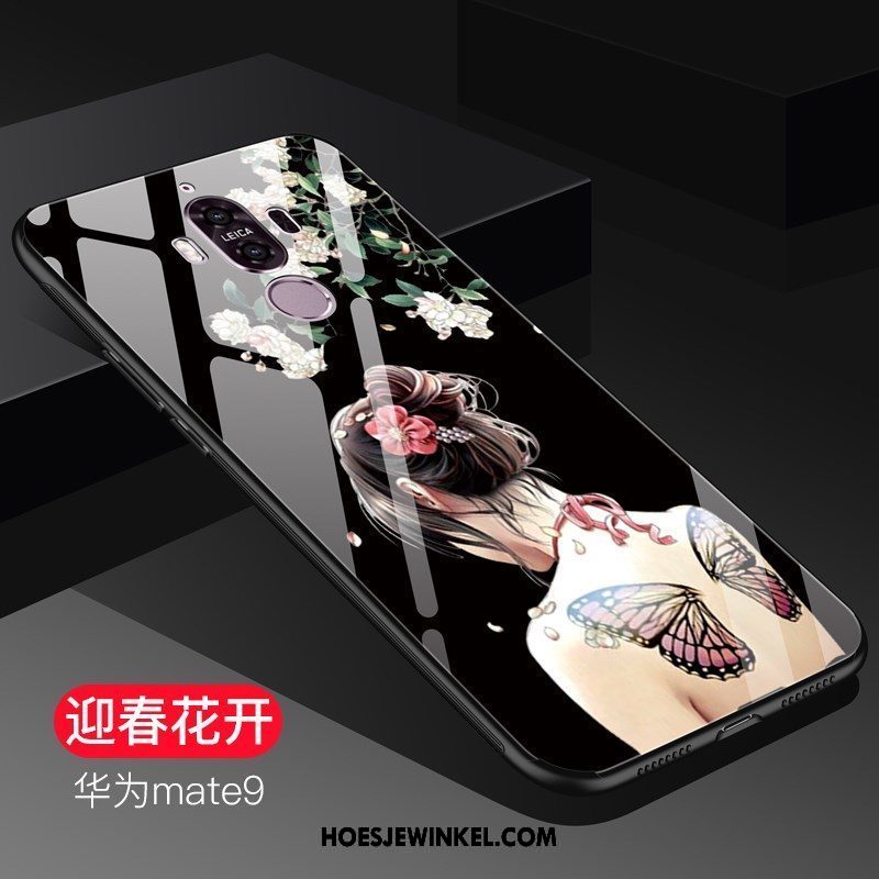 Huawei Mate 9 Hoesje Gehard Glas Purper Mobiele Telefoon, Huawei Mate 9 Hoesje Anti-fall