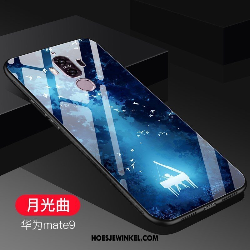 Huawei Mate 9 Hoesje Gehard Glas Purper Mobiele Telefoon, Huawei Mate 9 Hoesje Anti-fall