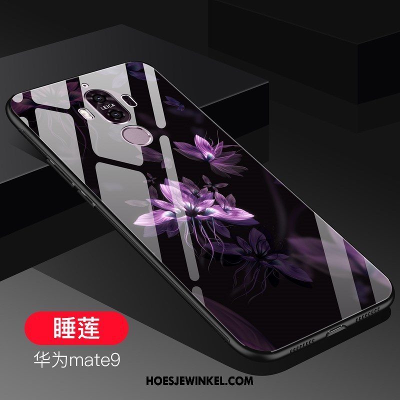 Huawei Mate 9 Hoesje Gehard Glas Purper Mobiele Telefoon, Huawei Mate 9 Hoesje Anti-fall