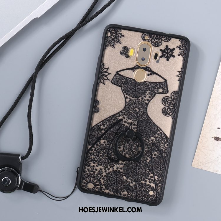 Huawei Mate 9 Hoesje Hanger Hoes Grijs, Huawei Mate 9 Hoesje Bescherming Ring