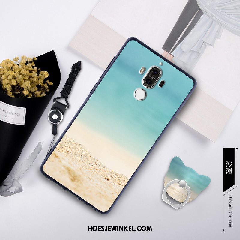 Huawei Mate 9 Hoesje Hoes Groen Hanger, Huawei Mate 9 Hoesje Zacht Mobiele Telefoon