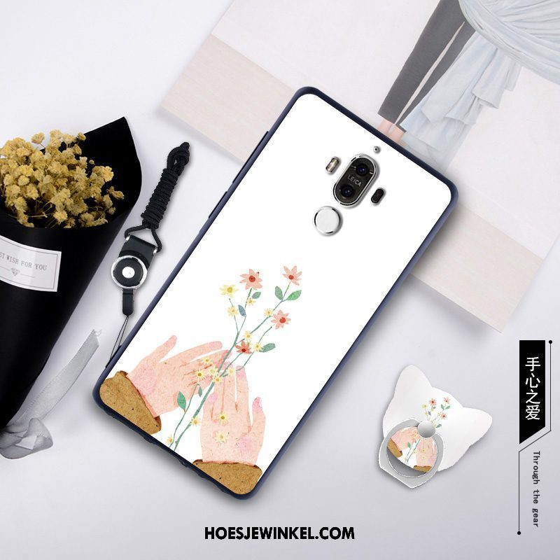 Huawei Mate 9 Hoesje Mobiele Telefoon Blauw Tempereren, Huawei Mate 9 Hoesje Hanger Skärmskydd