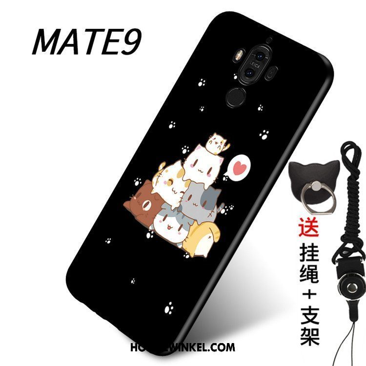 Huawei Mate 9 Hoesje Mobiele Telefoon Zwart Zacht, Huawei Mate 9 Hoesje Hanger Hoes