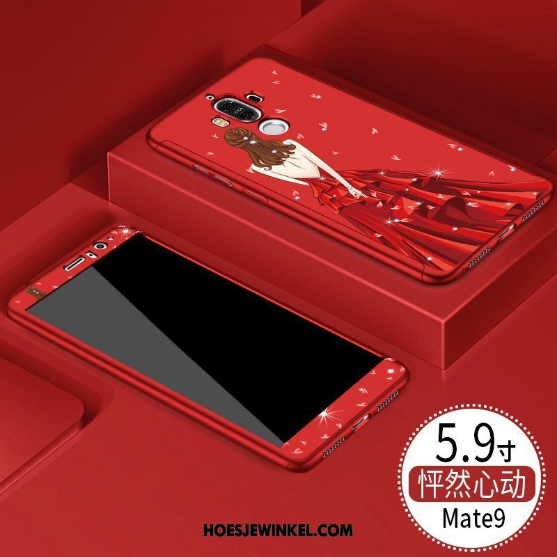 Huawei Mate 9 Hoesje Rood Mobiele Telefoon Trend, Huawei Mate 9 Hoesje Hoes Opknoping Nek