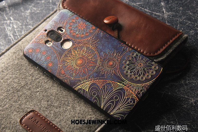 Huawei Mate 9 Hoesje Siliconen Hoes Blauw, Huawei Mate 9 Hoesje Bescherming Mobiele Telefoon