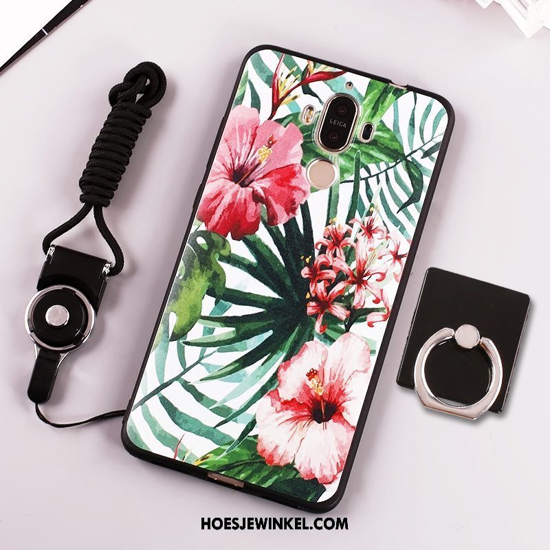 Huawei Mate 9 Hoesje Trend Anti-fall Klittenband, Huawei Mate 9 Hoesje Geel Hanger