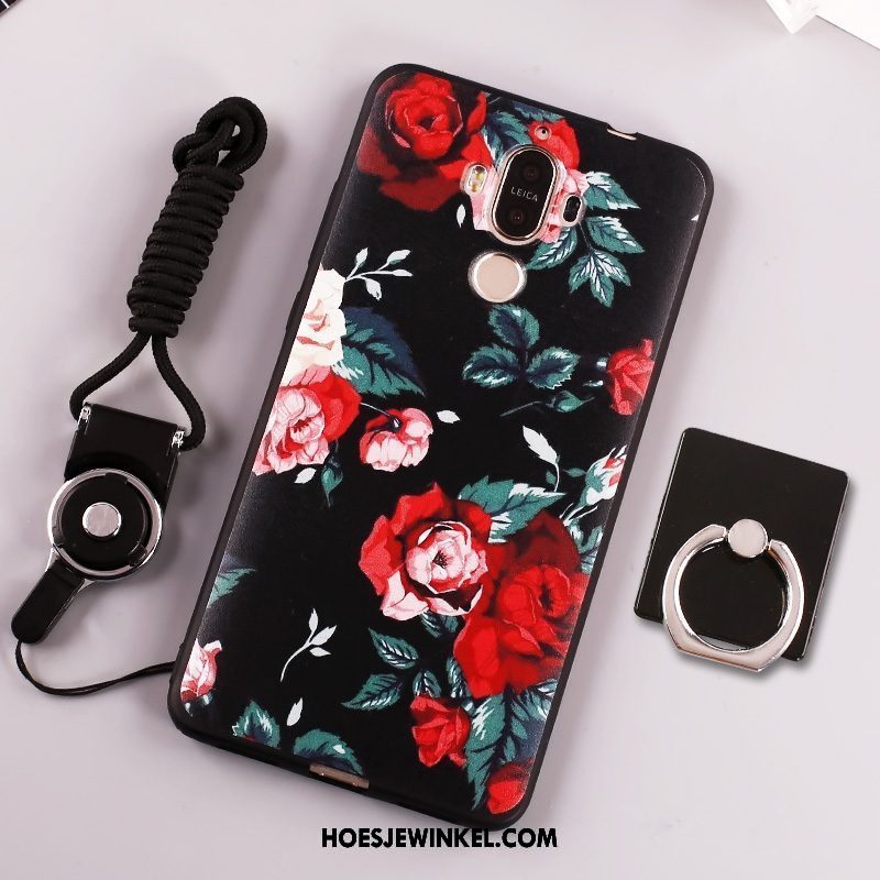 Huawei Mate 9 Hoesje Trend Anti-fall Klittenband, Huawei Mate 9 Hoesje Geel Hanger