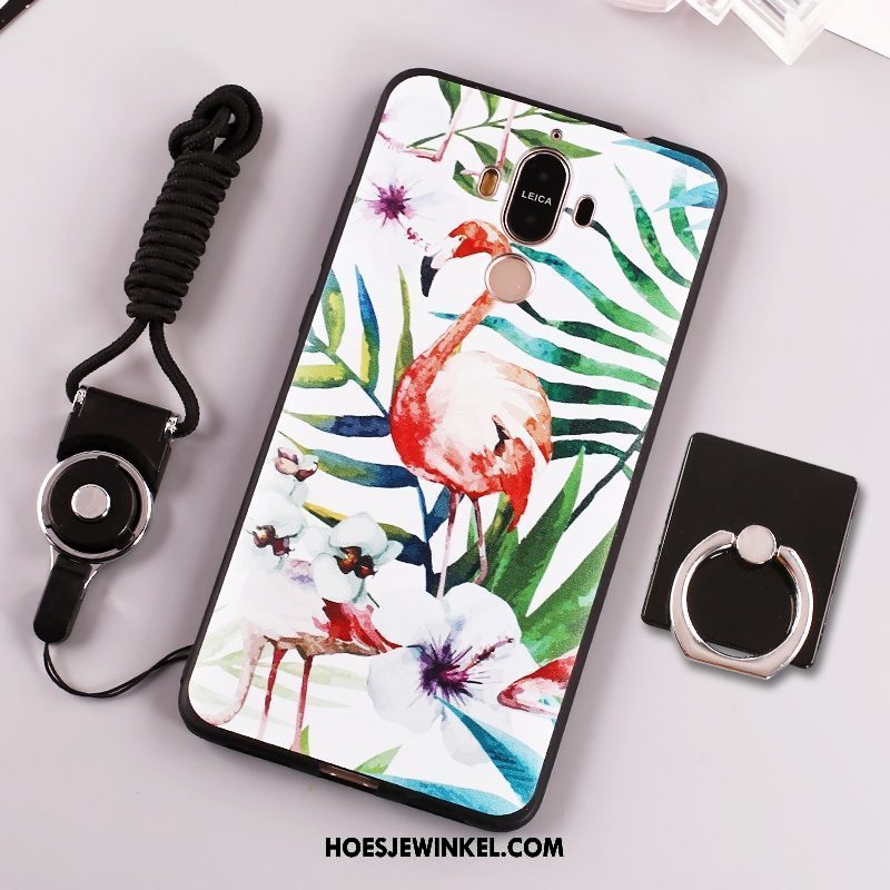 Huawei Mate 9 Hoesje Trend Anti-fall Klittenband, Huawei Mate 9 Hoesje Geel Hanger