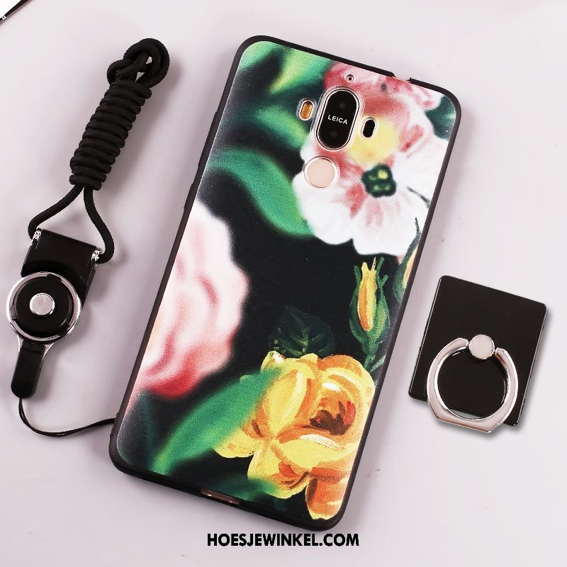 Huawei Mate 9 Hoesje Trend Anti-fall Klittenband, Huawei Mate 9 Hoesje Geel Hanger