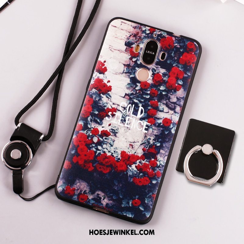 Huawei Mate 9 Hoesje Trend Anti-fall Klittenband, Huawei Mate 9 Hoesje Geel Hanger