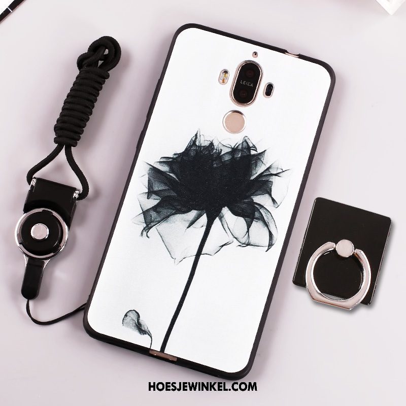 Huawei Mate 9 Hoesje Trend Anti-fall Klittenband, Huawei Mate 9 Hoesje Geel Hanger