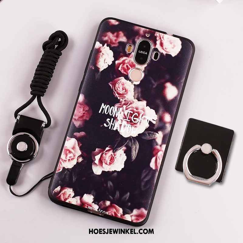 Huawei Mate 9 Hoesje Trend Anti-fall Klittenband, Huawei Mate 9 Hoesje Geel Hanger