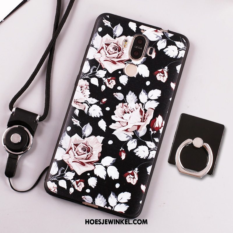 Huawei Mate 9 Hoesje Trend Anti-fall Klittenband, Huawei Mate 9 Hoesje Geel Hanger