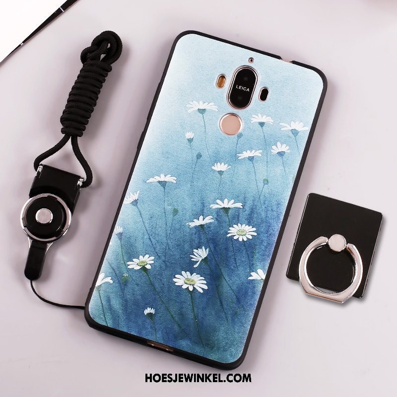 Huawei Mate 9 Hoesje Trend Anti-fall Klittenband, Huawei Mate 9 Hoesje Geel Hanger